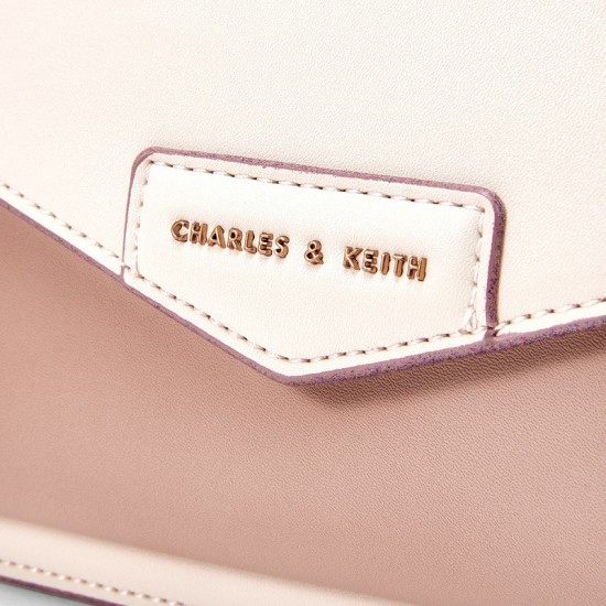 Charles Keith Messenger Bag Ladies Clamshell Messenger Bag Light Pink